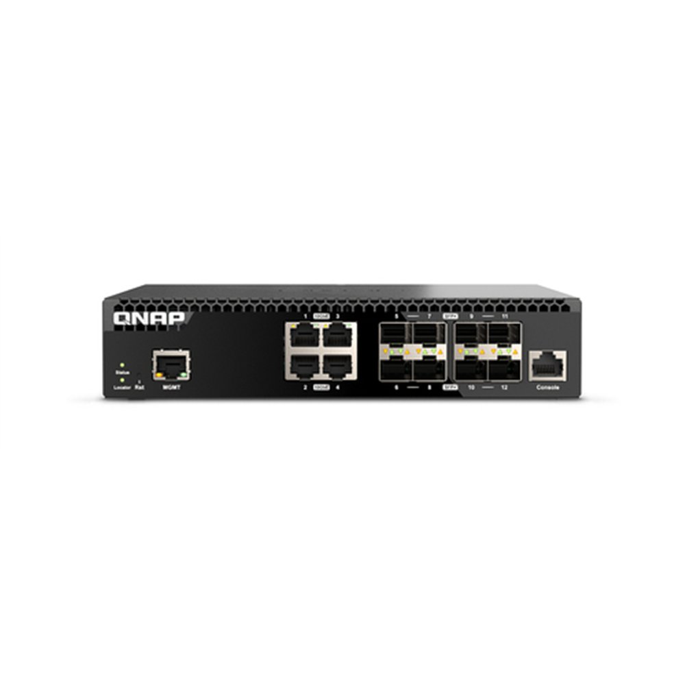 QNAP QSW-M3212R-8S4T commutateur réseau Géré 10G Ethernet (100/1000/10000) 1U