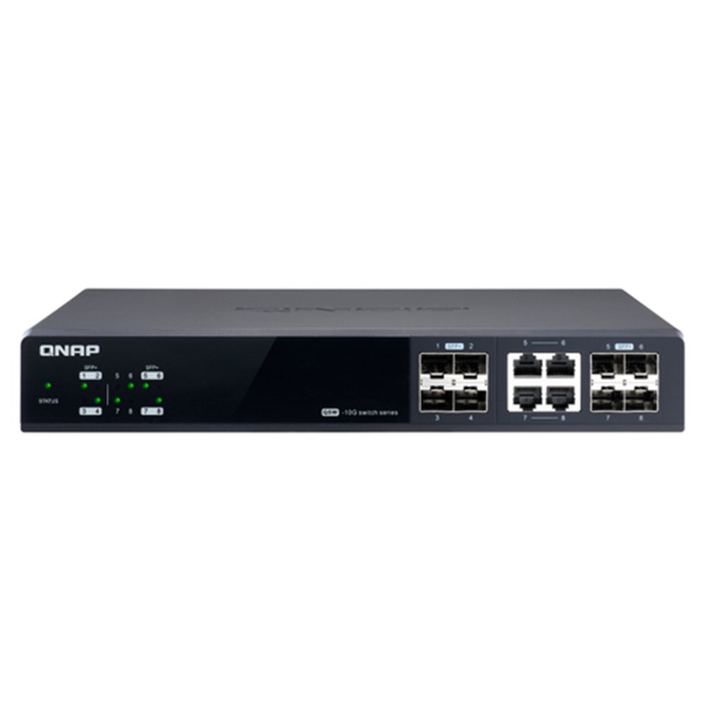 QNAP QSW-M804-4C commutateur réseau Géré 10G Ethernet (100/1000/10000) Noir