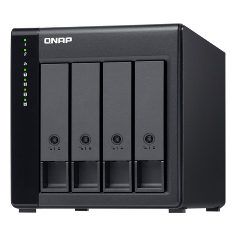 QNAP TL-D400S Boîtier de disques de stockage Boîtier disque dur/SSD Noir, Gris 2.5/3.5"
