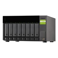 QNAP TL-D800C Boîtier de disques de stockage Boîtier disque dur/SSD Noir, Gris 2.5/3.5"