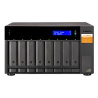 QNAP TL-D800S Boîtier de disques de stockage Boîtier disque dur/SSD Noir, Gris 2.5/3.5"