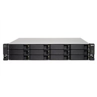 QNAP TL-R1200C-RP Boîtier de disques de stockage Boîtier disque dur/SSD Noir, Gris 2.5/3.5"