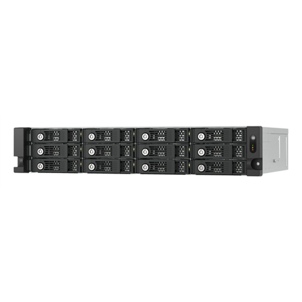 QNAP TL-R1200PES-RP Boîtier de disques de stockage Boîtier disque dur/SSD Noir, Gris 2.5/3.5"