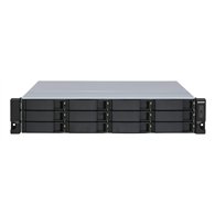 QNAP TL-R1200S-RP Boîtier de disques de stockage Boîtier disque dur/SSD Noir, Gris 2.5/3.5"