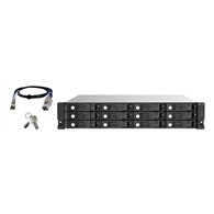 QNAP TL-R1220Sep-RP Boîtier disque dur/SSD Noir, Gris 2.5/3.5"