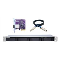QNAP TL-R400S Boîtier de disques de stockage Boîtier disque dur/SSD Noir, Gris 2.5/3.5"