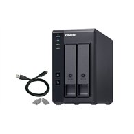 QNAP TR-002 Boîtier de disques de stockage Boîtier disque dur/SSD Noir 2.5/3.5"