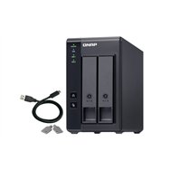 QNAP TR-002 Boîtier de disques de stockage Boîtier disque dur/SSD Noir 2.5/3.5"