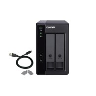 QNAP TR-002 Boîtier de disques de stockage Boîtier disque dur/SSD Noir 2.5/3.5"