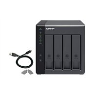 QNAP TR-004 Boîtier de disques de stockage Boîtier disque dur/SSD Noir 2.5/3.5"