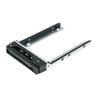 QNAP TRAY-25-NK-BLK02 Obturateur de baie de lecteur 6,35 cm (2.5") Noir, Métallique