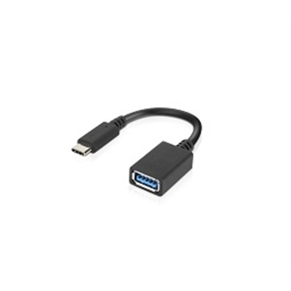 Lenovo 4X90Q59481 câble USB USB 3.2 Gen 1 (3.1 Gen 1) 0,14 m USB C USB A 5 Gbit/s Noir