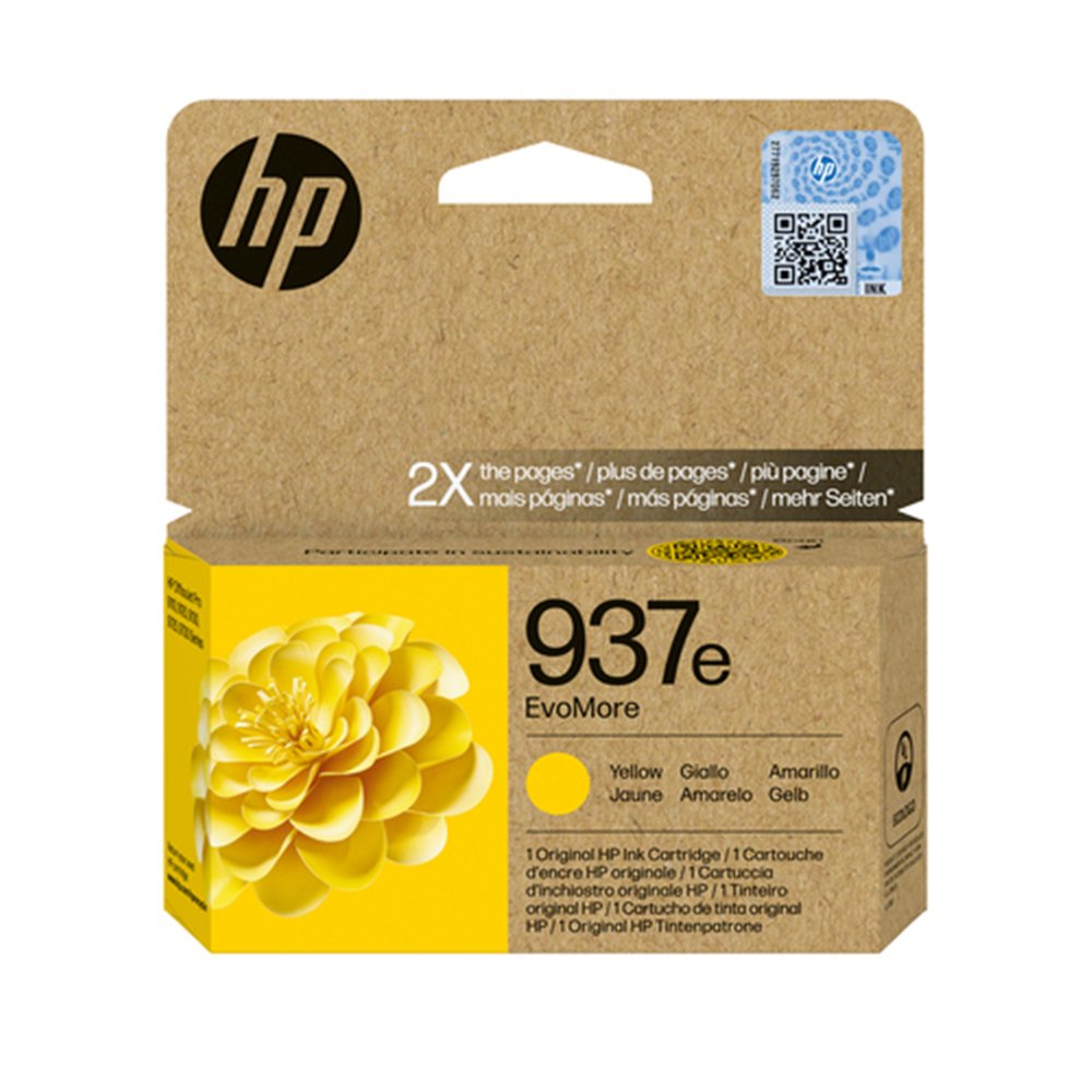 HP 937e Cartouche d’encre authentique Jaune EvoMore