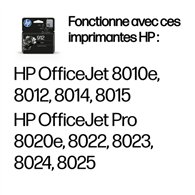 HP 912 Cartouche d'encre noire authentique