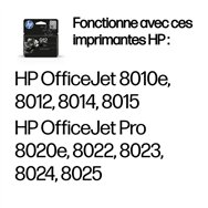 HP 912 Cartouche d'encre noire authentique