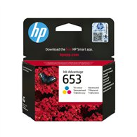 HP Cartouche d’encre Ink Advantage trois couleurs 653 authentique