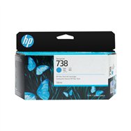 HP Cartouche d’encre DesignJet 738, cyan, 130 ml