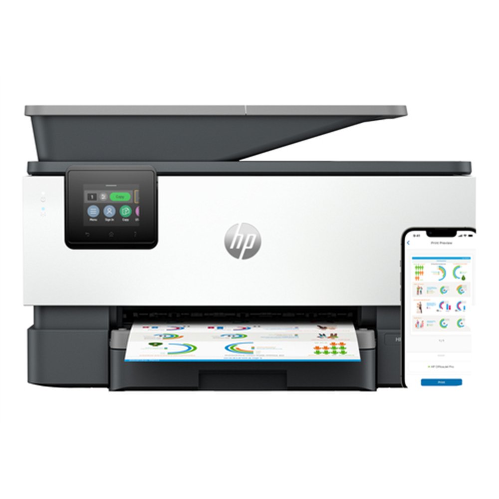 HP OfficeJet Pro 9120b Sans fil All-in-One Couleur Imprimante, Impression recto-verso copieur, scanner